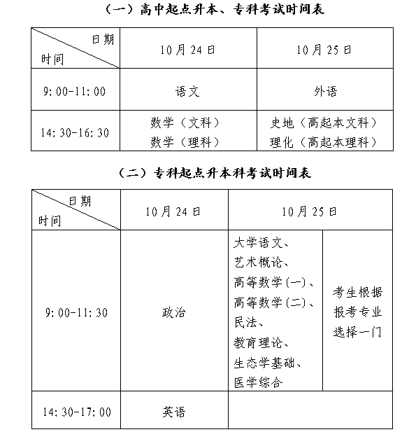 公布了！北京成人高考10月24、25日开考